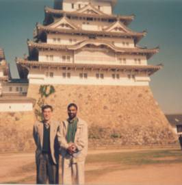 With Kimura in front of Himeji Castle (November 2004)