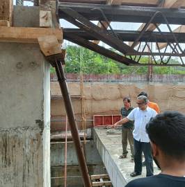 Prof. Pradeep inspecting the construction as on 28 Jan, 2023